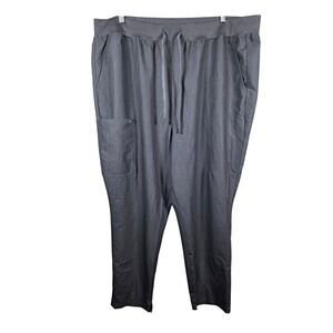 Fabletics Scrub Pants Women 2X-S Gray Jogger Drawstring Casual Healthcare Dental